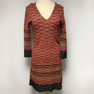 M MISSONI Knit V Neck Dress